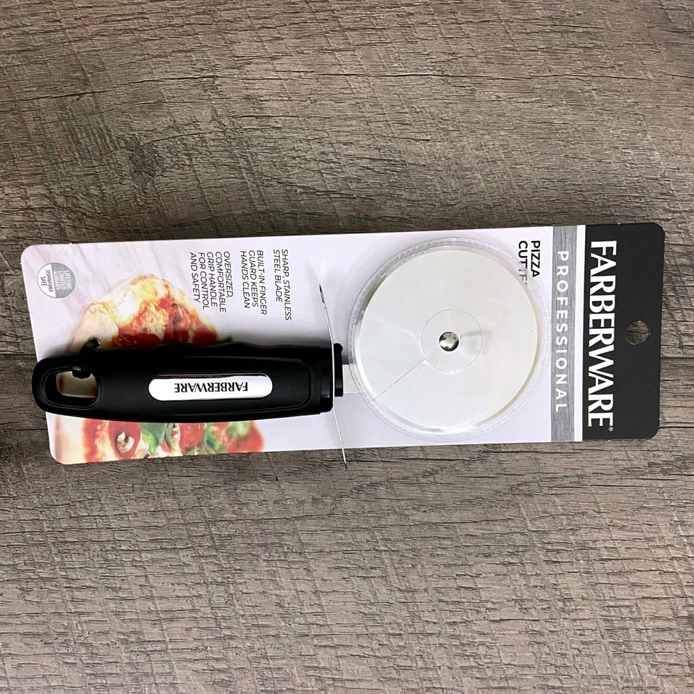 Farberware Professional Pizza Cutter Stainless Steel Blade Black Handle 5258365